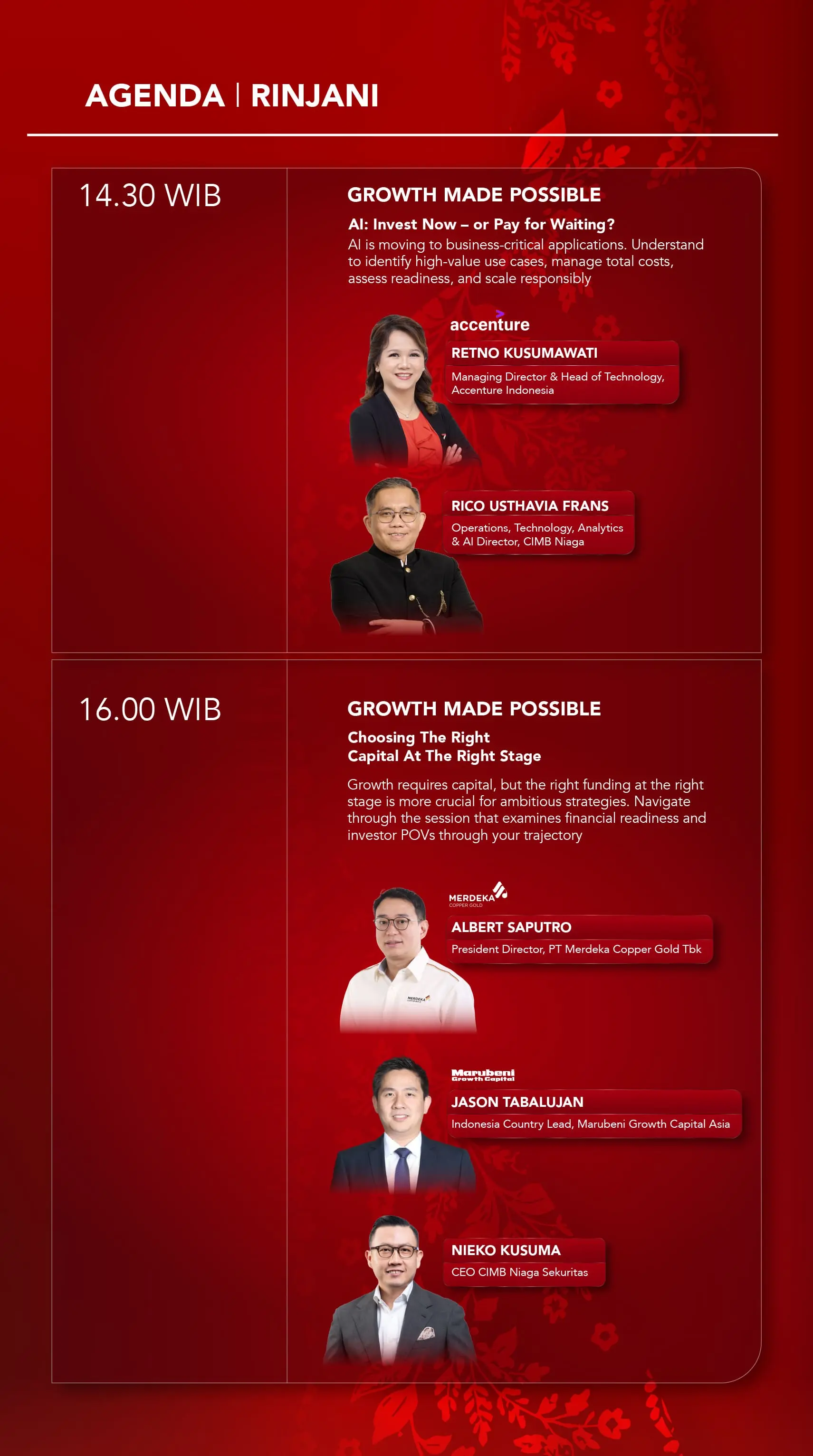 Agenda CIMB Niaga Business Summit 2026